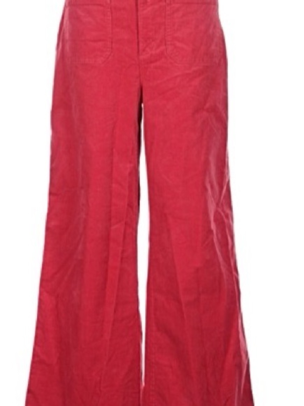 LOFT Coral-Pink Wide Leg Trousers